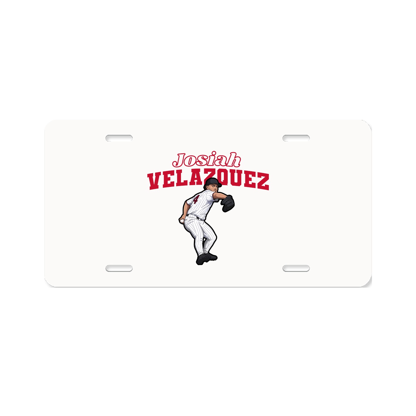 License Plate — Name Arch in Classic