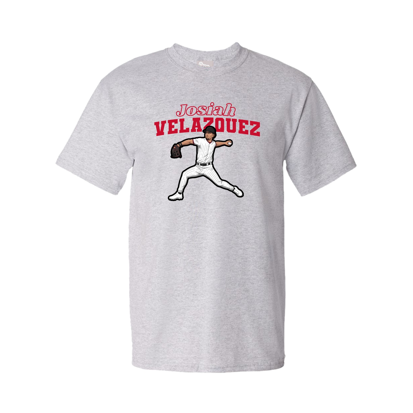 Tee — Name Arch in Grey