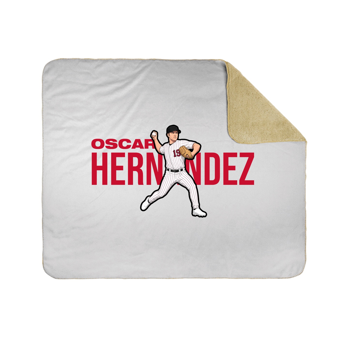 Throw Blanket — Player Name in White