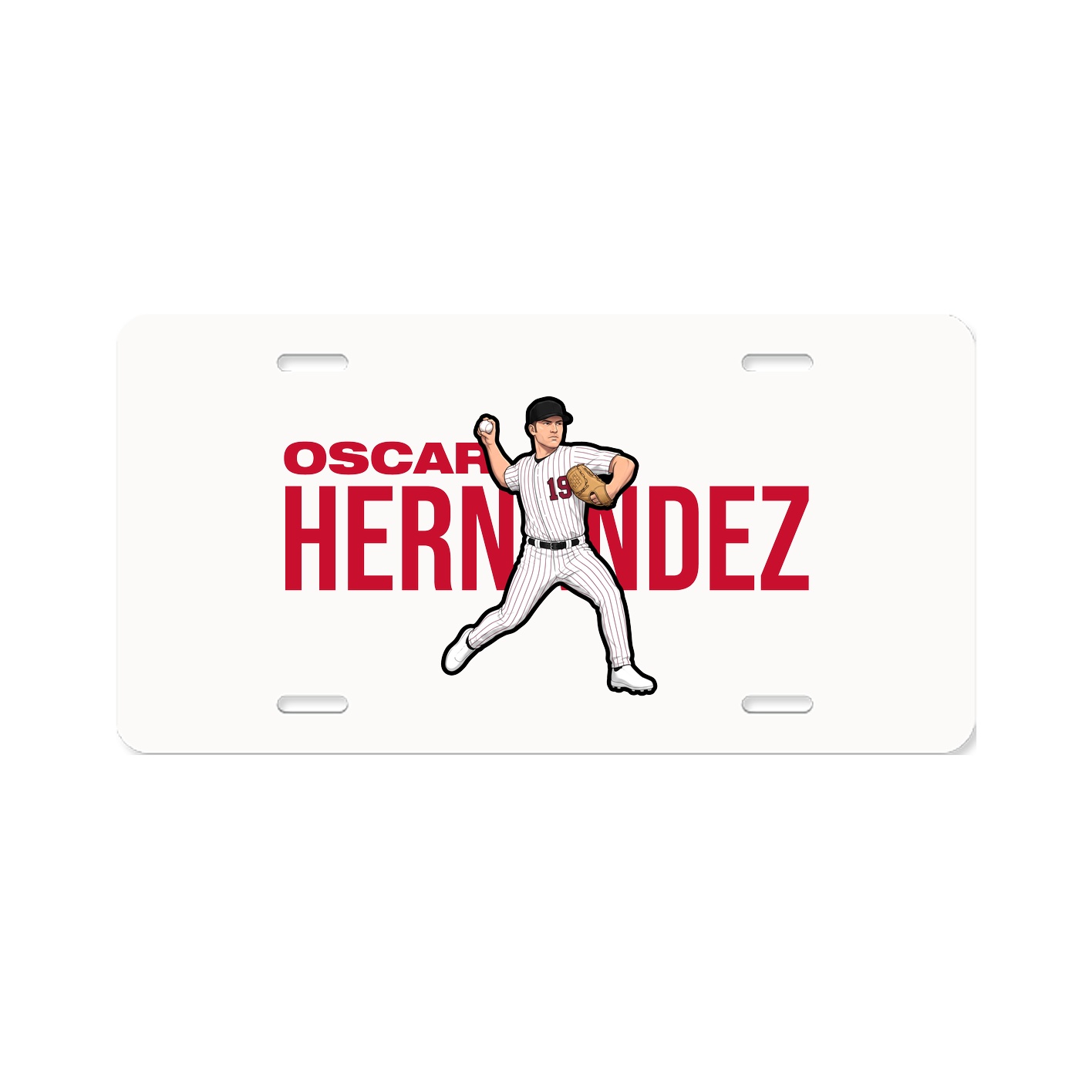 License Plate — Player Name in Classic
