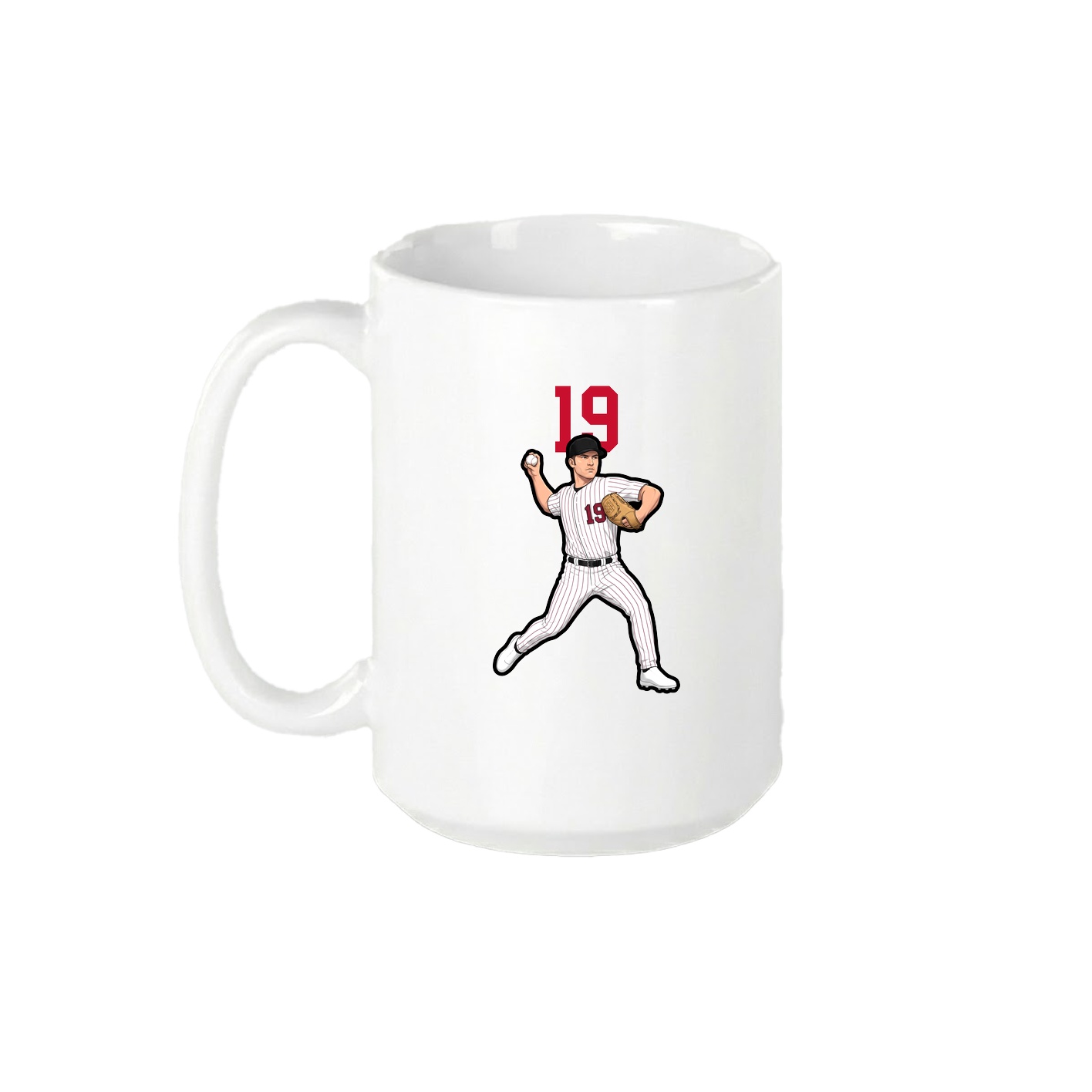 15oz Coffee Mug — Number Top in White