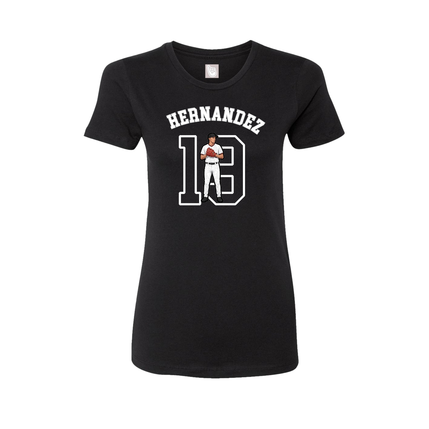 Fitted Women's Tee — Shirsey Arch in Black