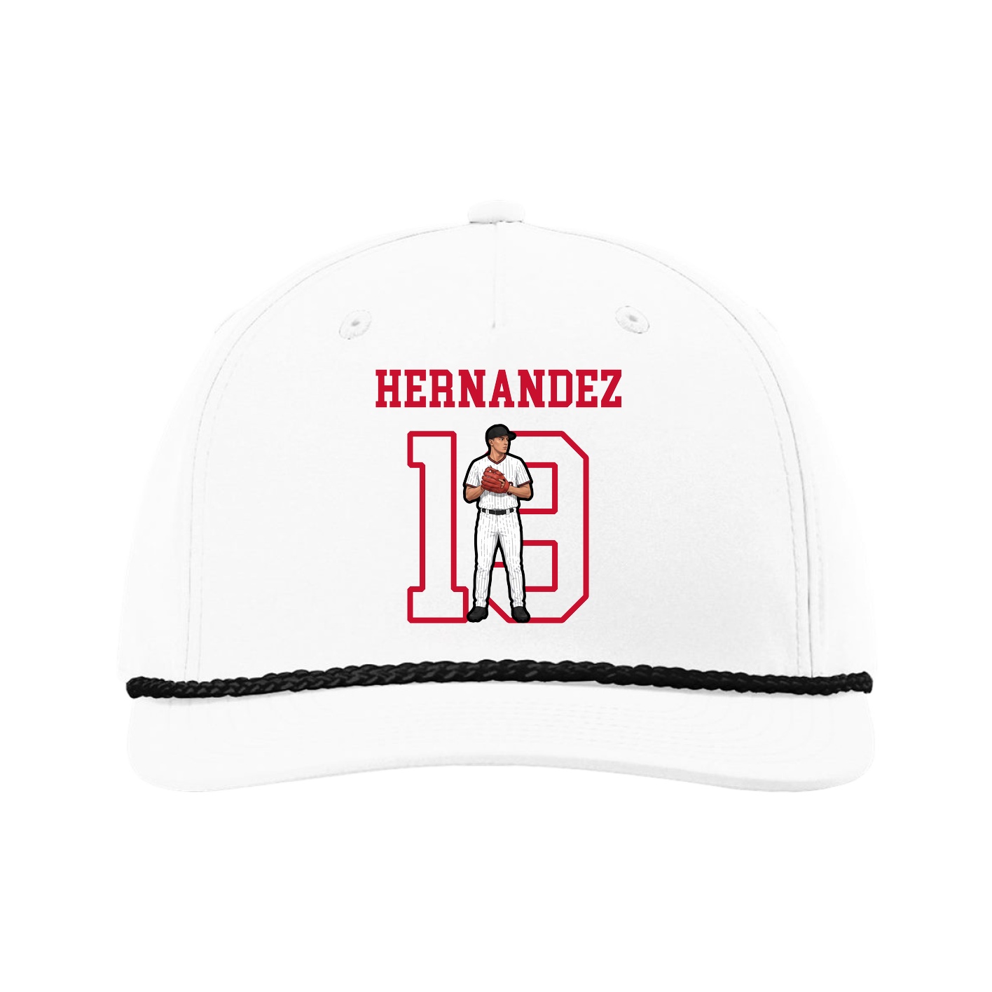 Five-Panel Classic Rope Cap — Shirsey in White