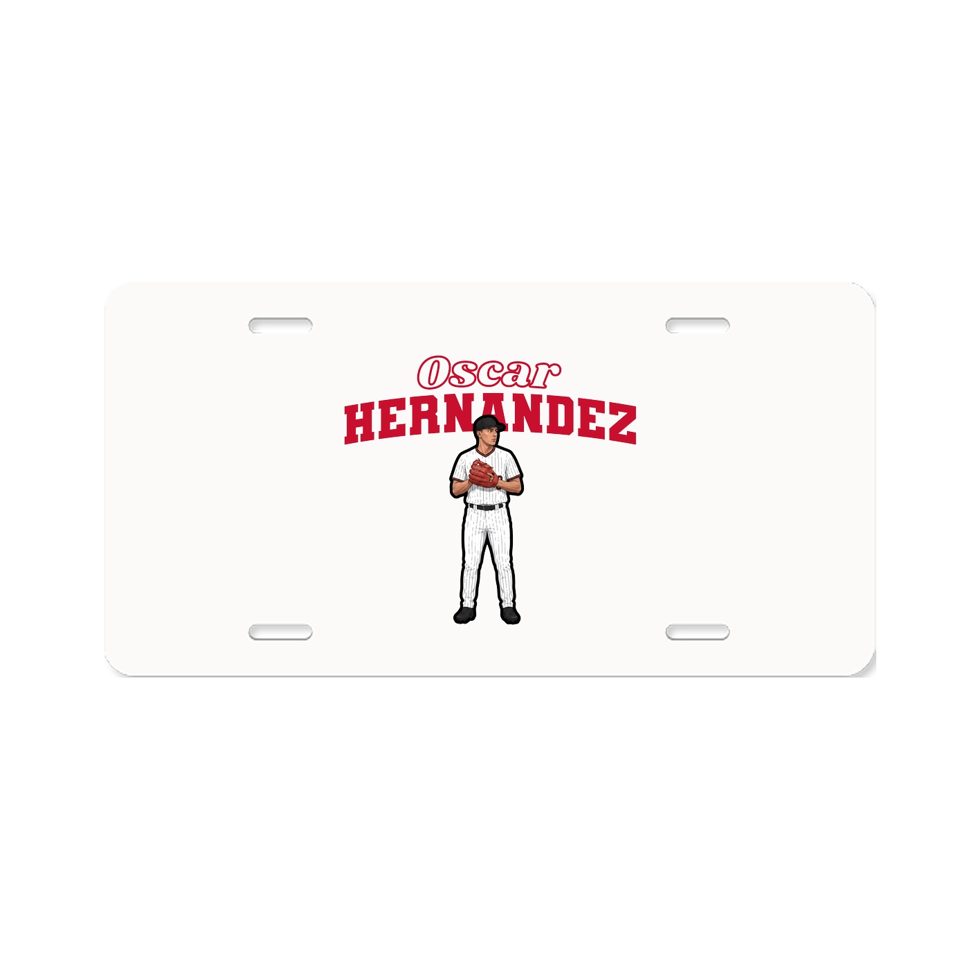 License Plate — Name Arch in Classic