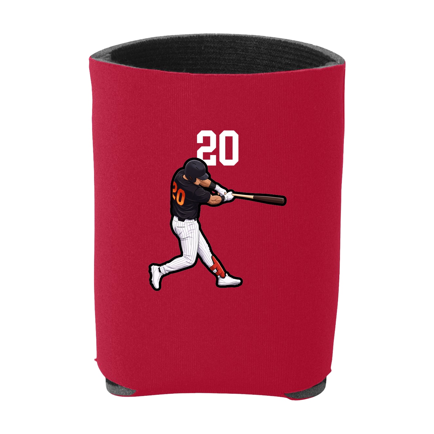 Can Holder — Number Top in Red