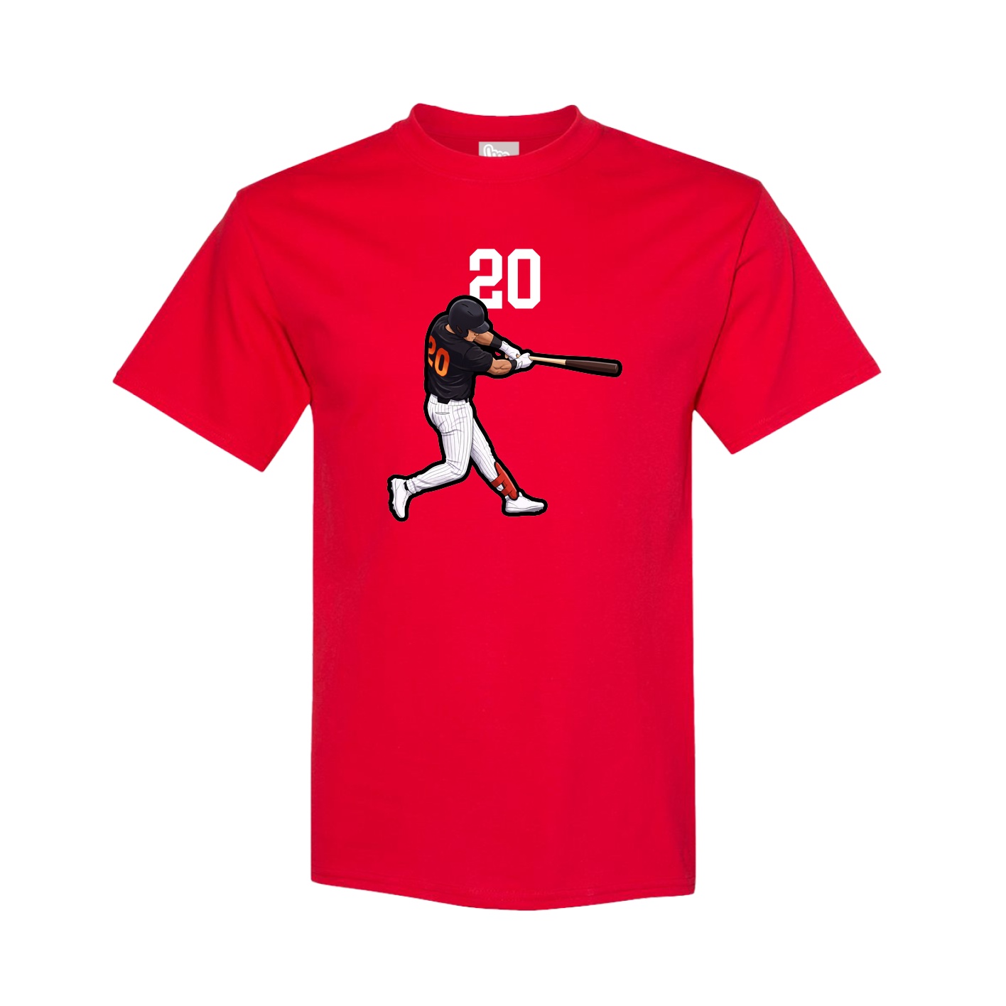 Youth Tee — Number Top in Red