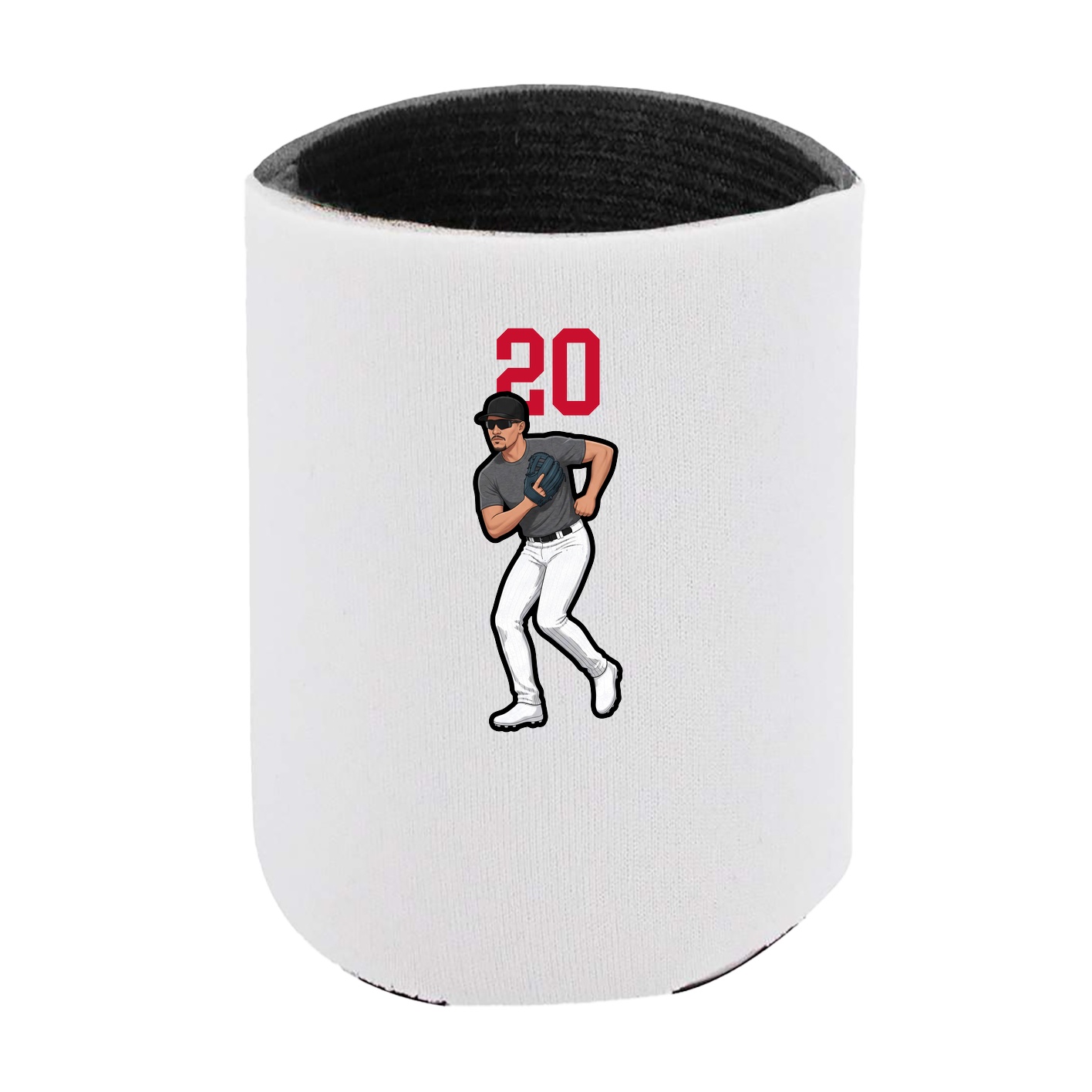 Can Holder — Number Top in White