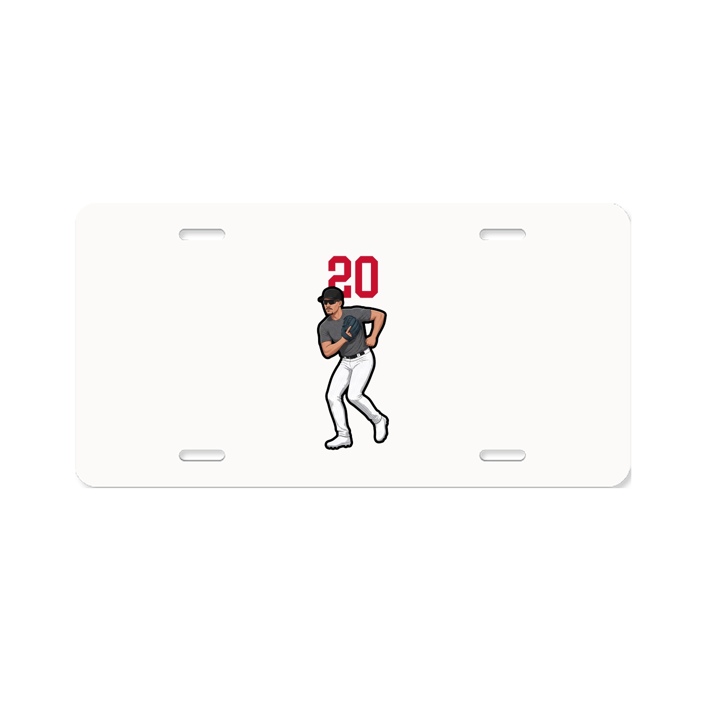 License Plate — Number Top in Classic