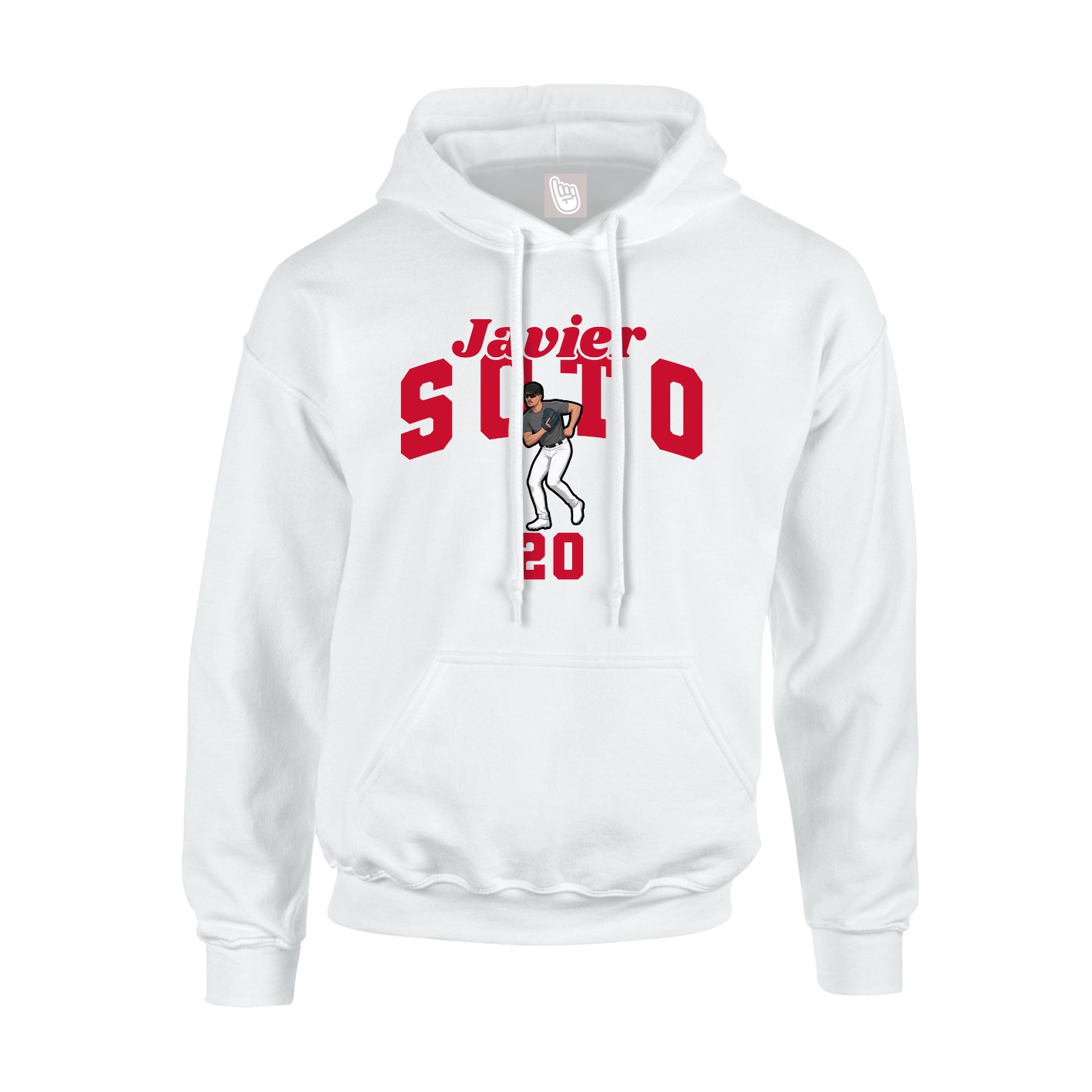 Youth Hoodie — Signature Arch in White