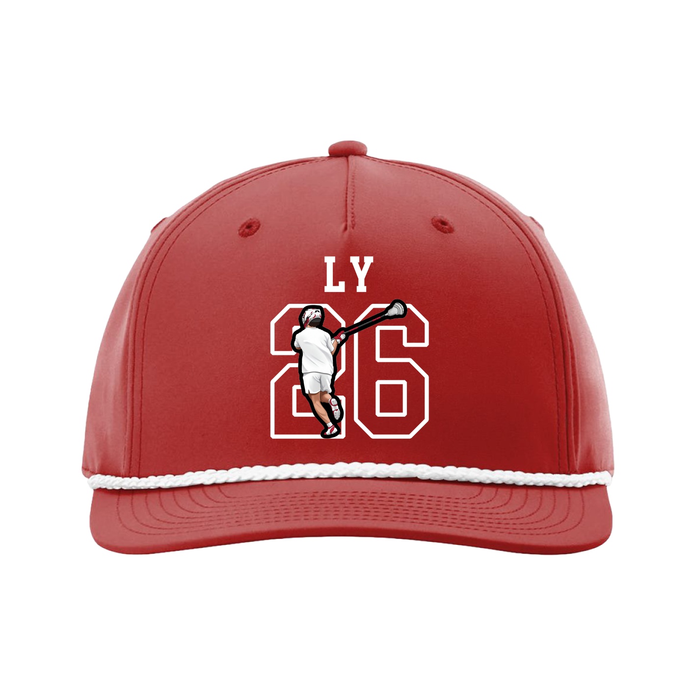 Five-Panel Classic Rope Cap — Shirsey in Red