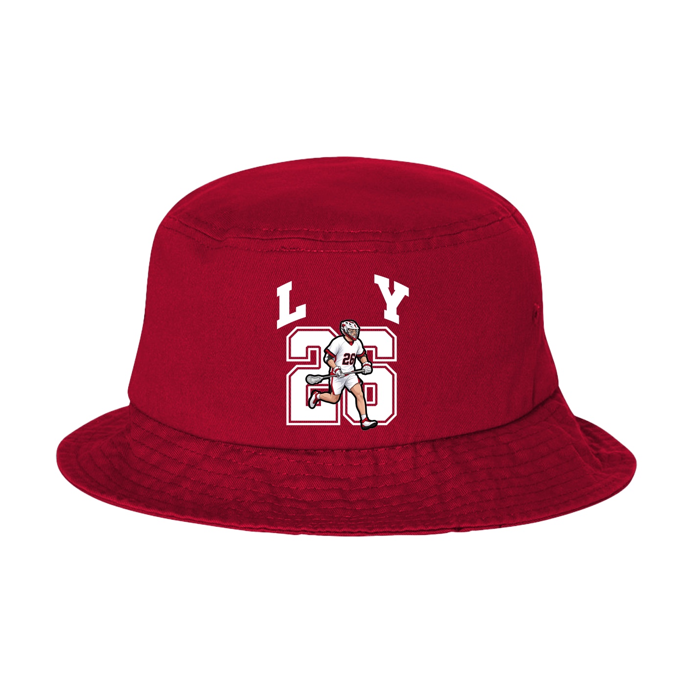 Bucket Cap — Number in Red