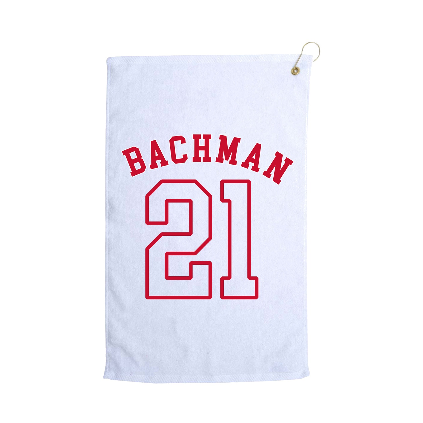 Golf Towel — Shirsey Arch in White