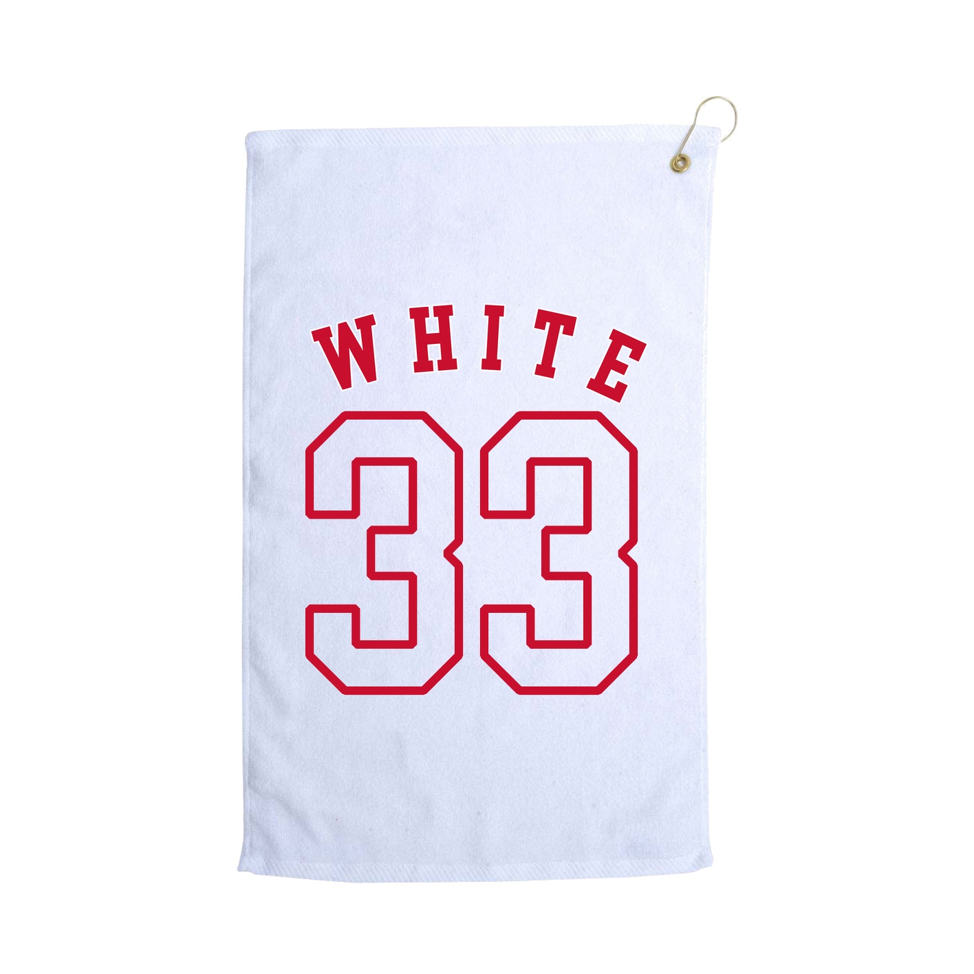 Golf Towel — Shirsey Arch in White