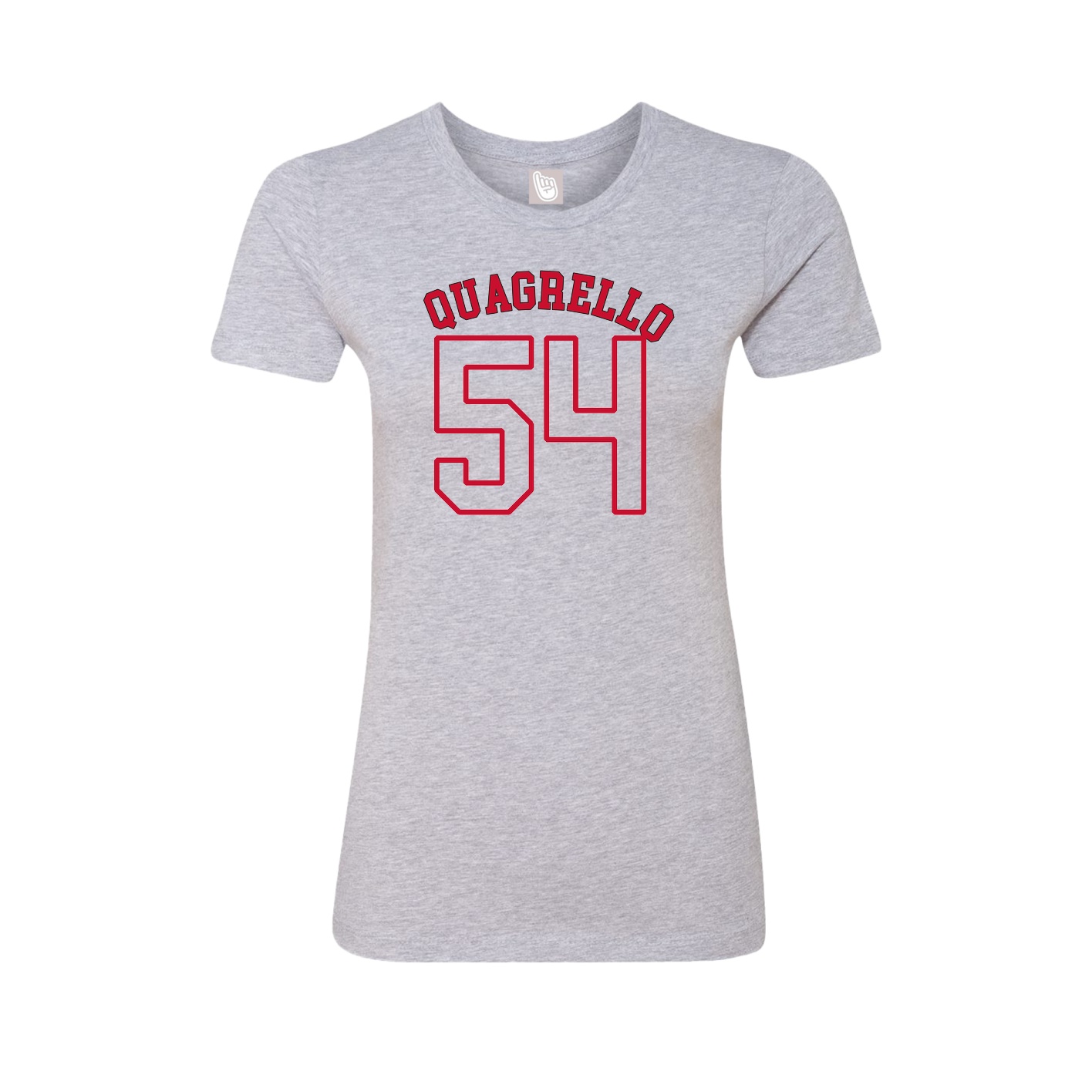 Fitted Women's Tee — Shirsey Arch in Grey