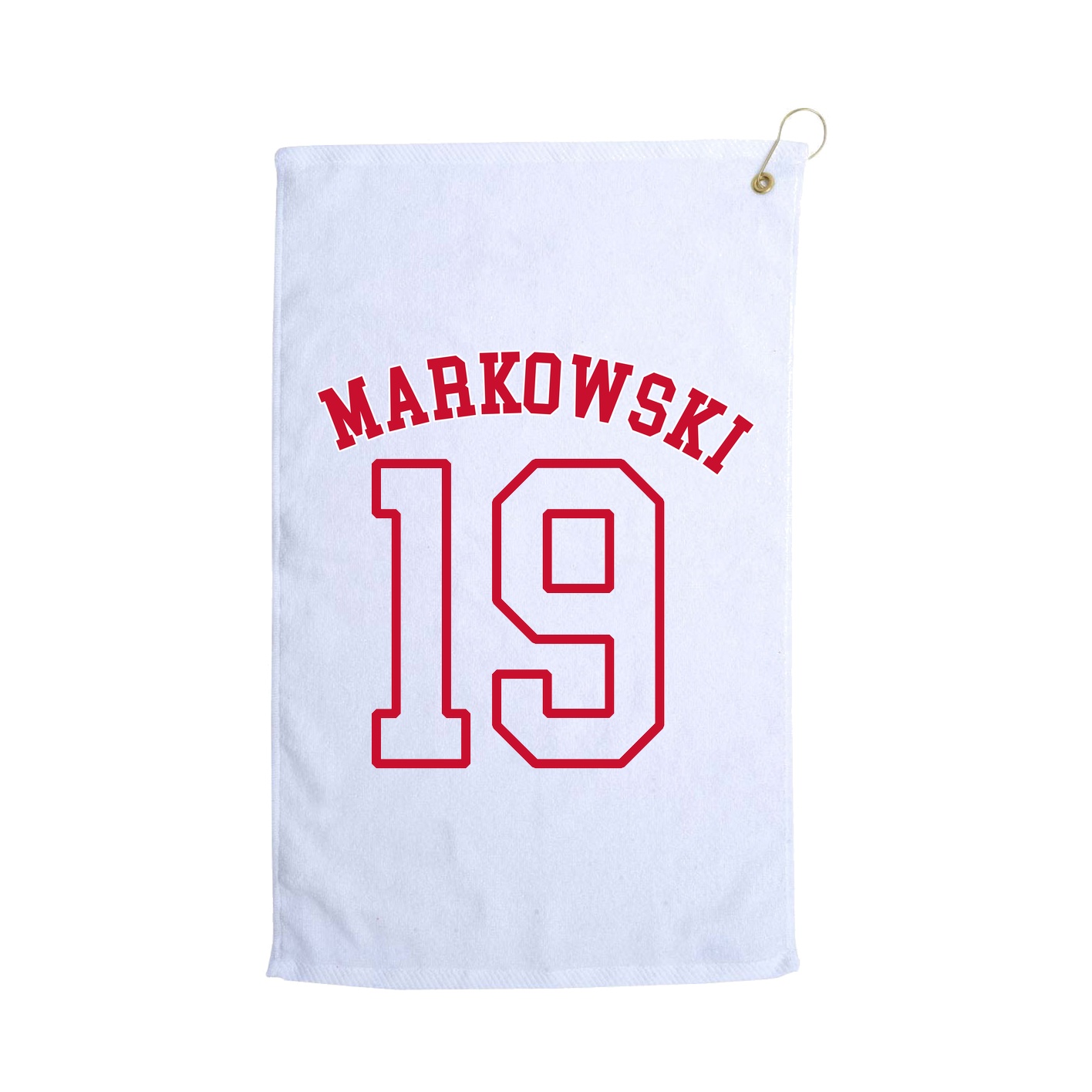 Golf Towel — Shirsey Arch in White