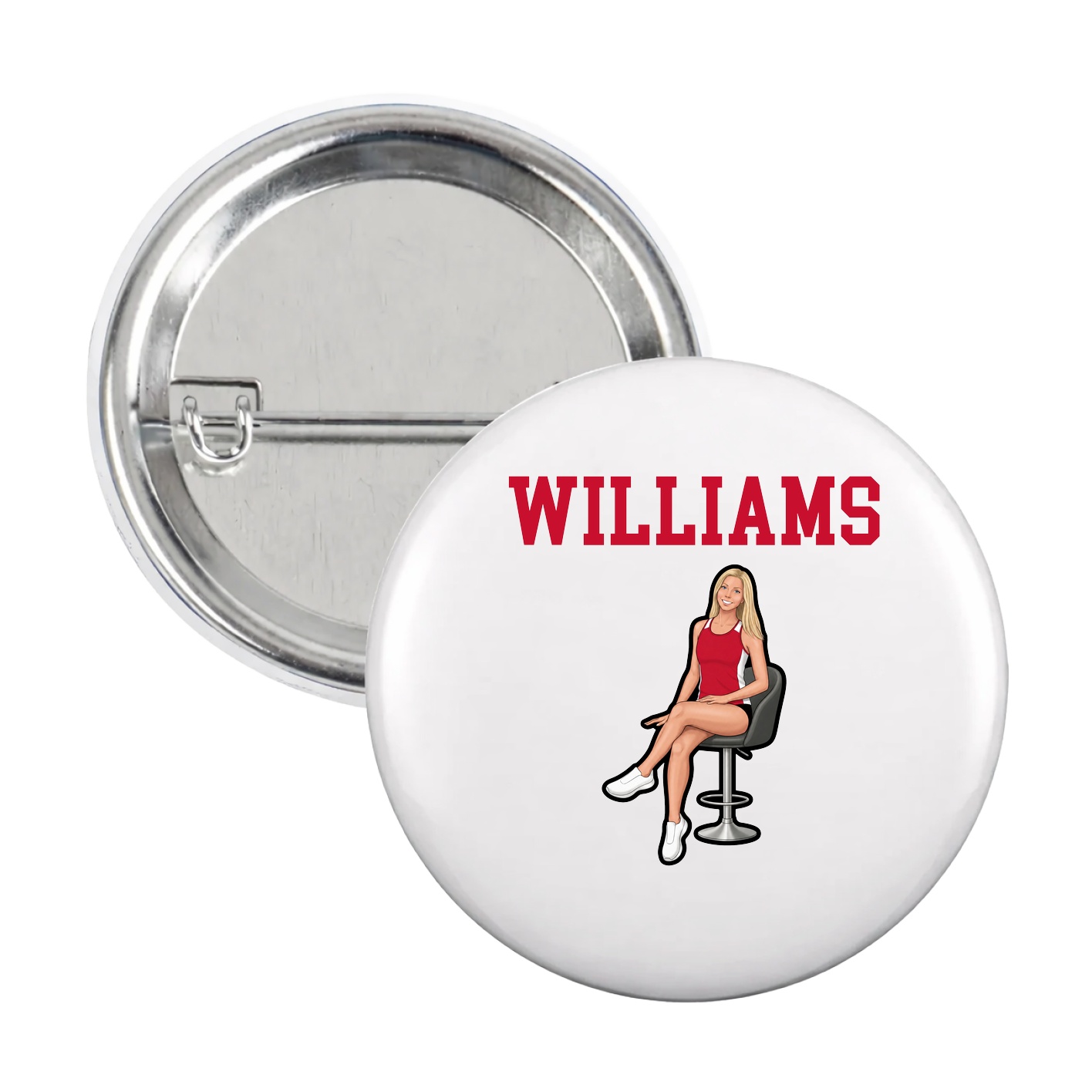 Game Day Button — Shirsey in White