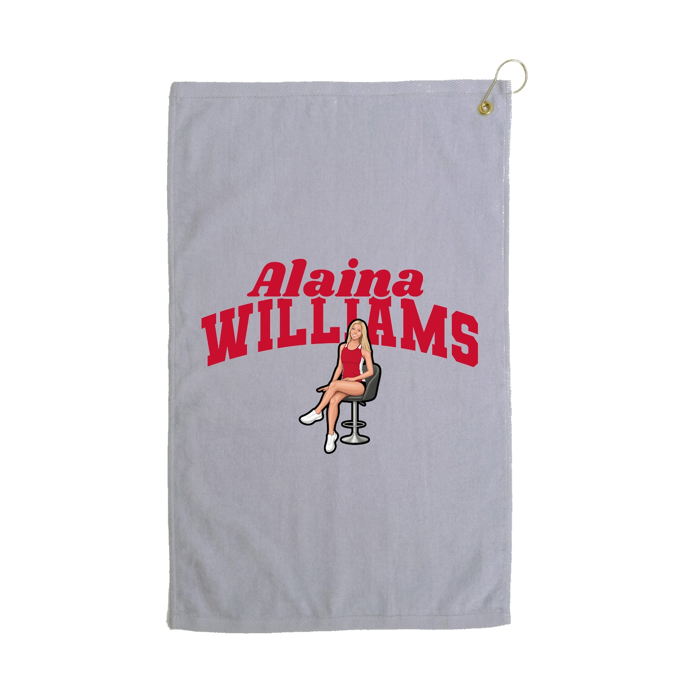 Golf Towel — Signature Arch in Grey