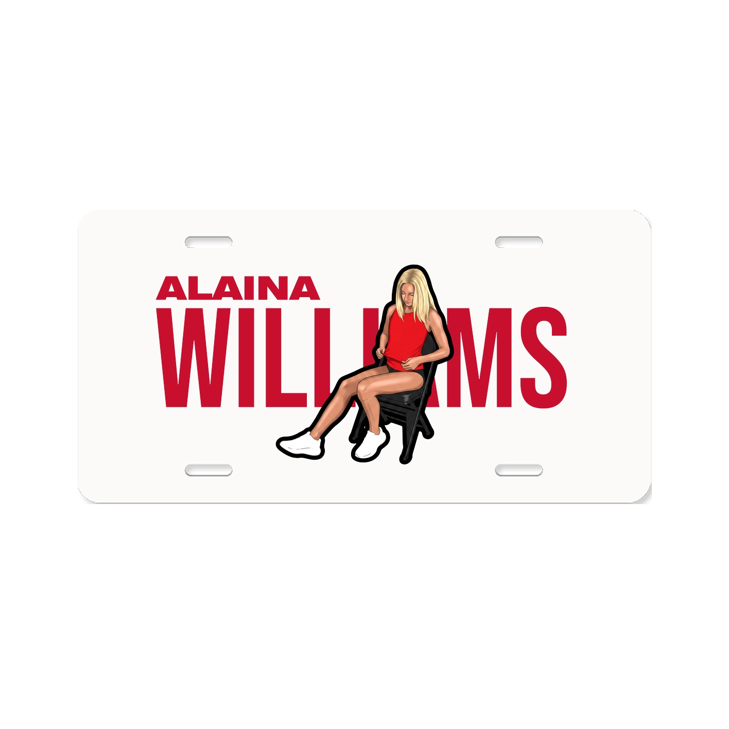 License Plate — Player Name in Classic