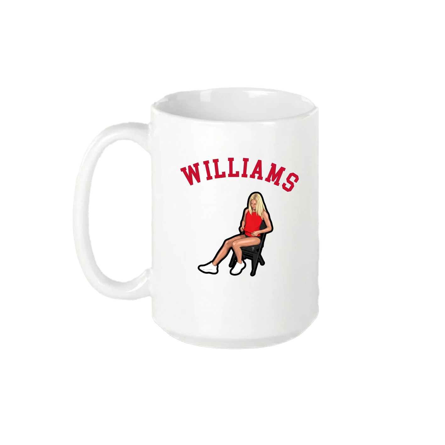 15oz Coffee Mug — Shirsey Arch in White