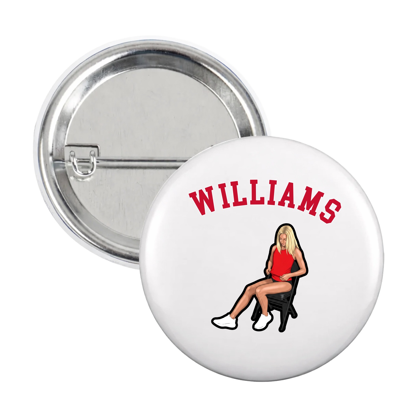 Game Day Button — Shirsey Arch in White