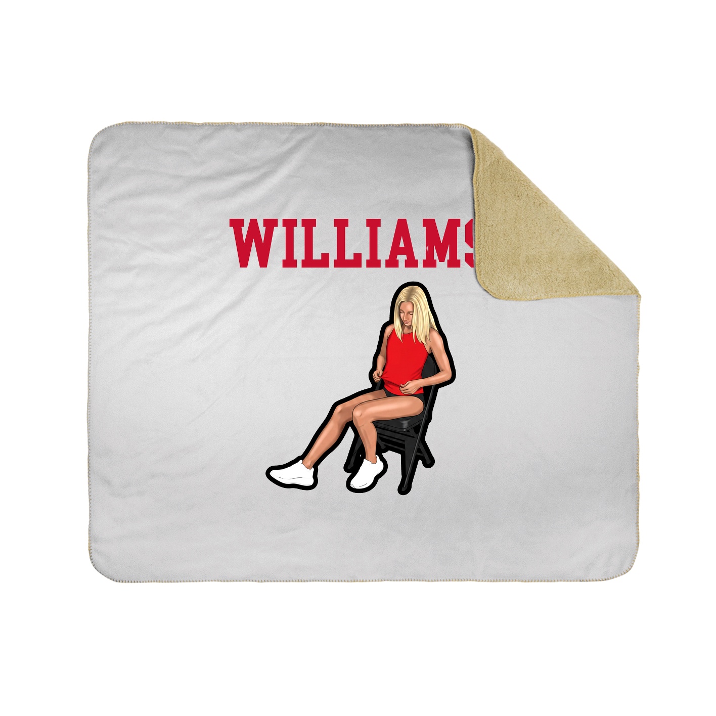 Throw Blanket — Shirsey in White