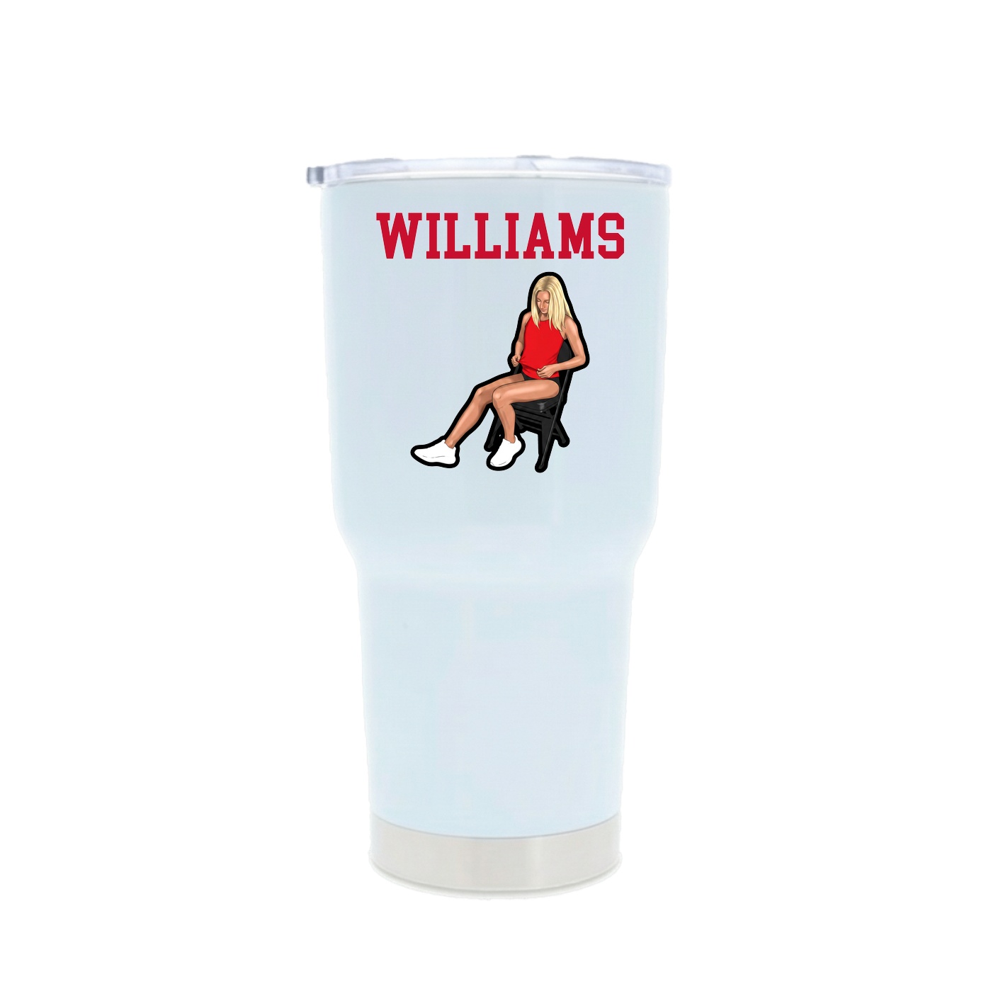 30oz Stainless Steel Tumbler — Shirsey in White