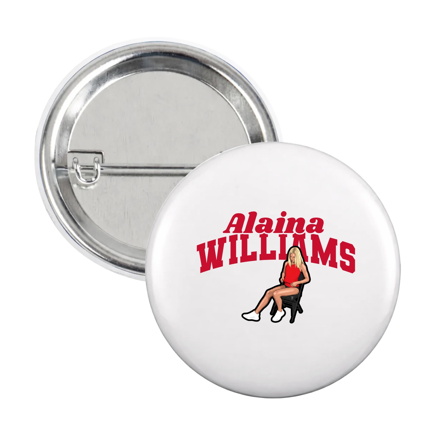 Game Day Button — Signature Arch in White