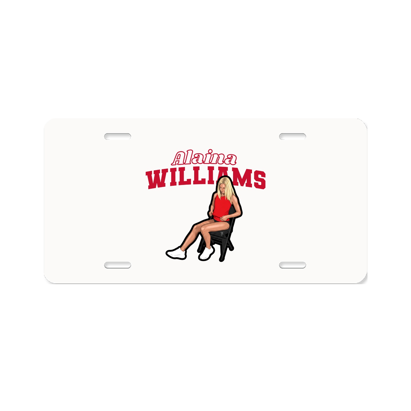 License Plate — Name Arch in Classic