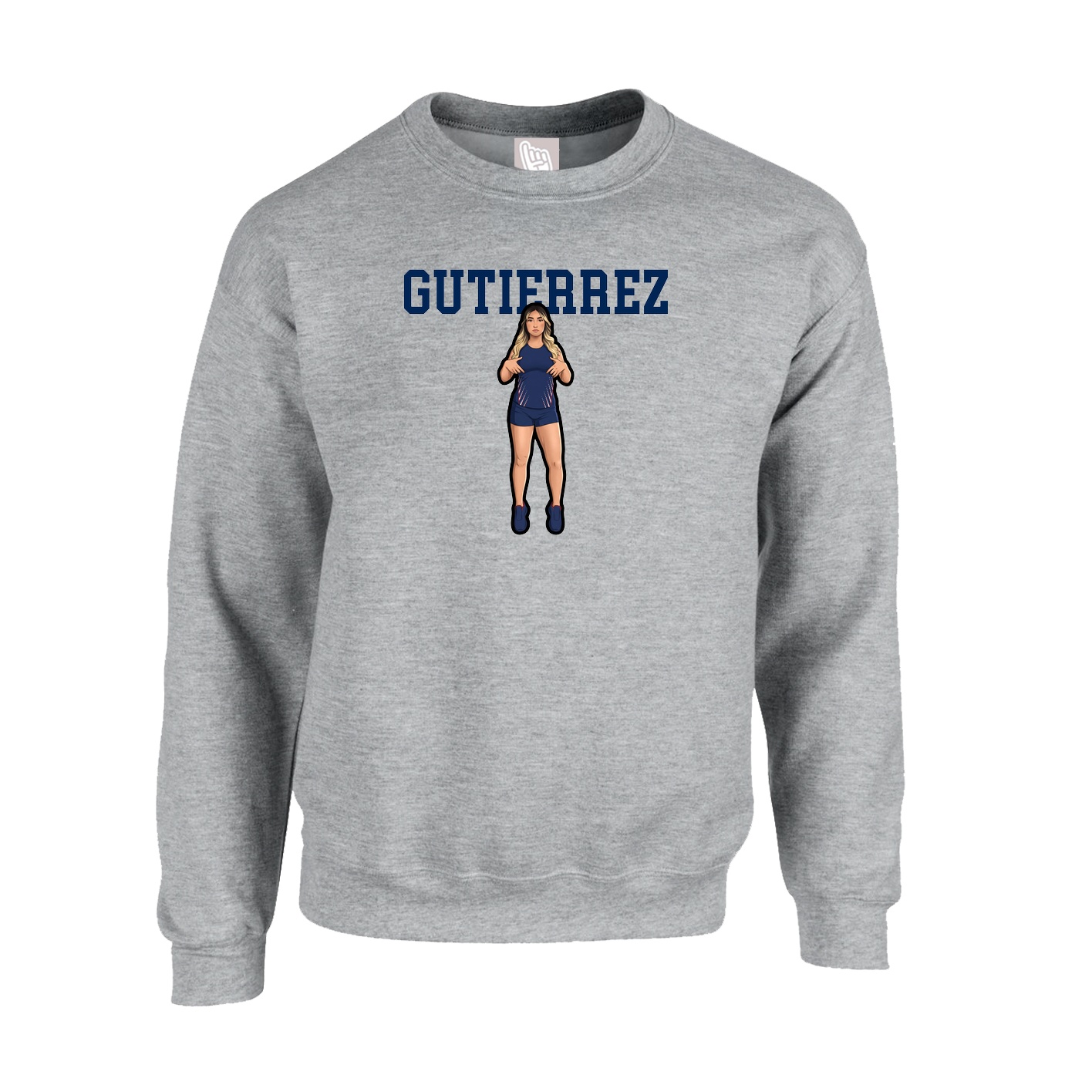 Fleece Crew — Shirsey in Grey