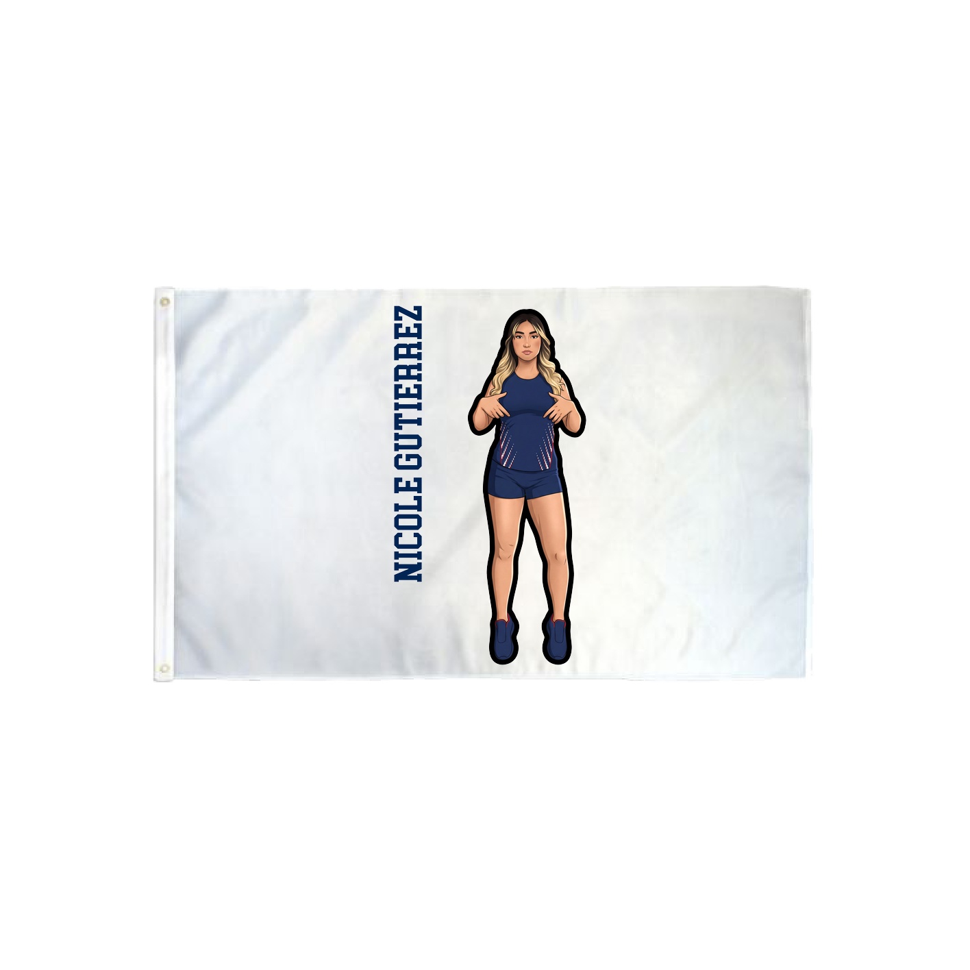 3x5 Flag — Name Vertical in Classic