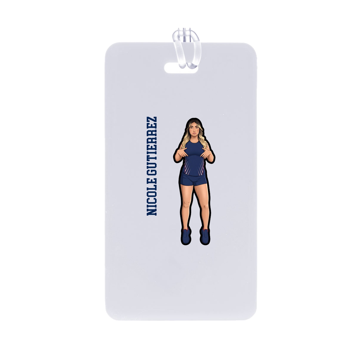 Bag Tag — Name Vertical in Classic