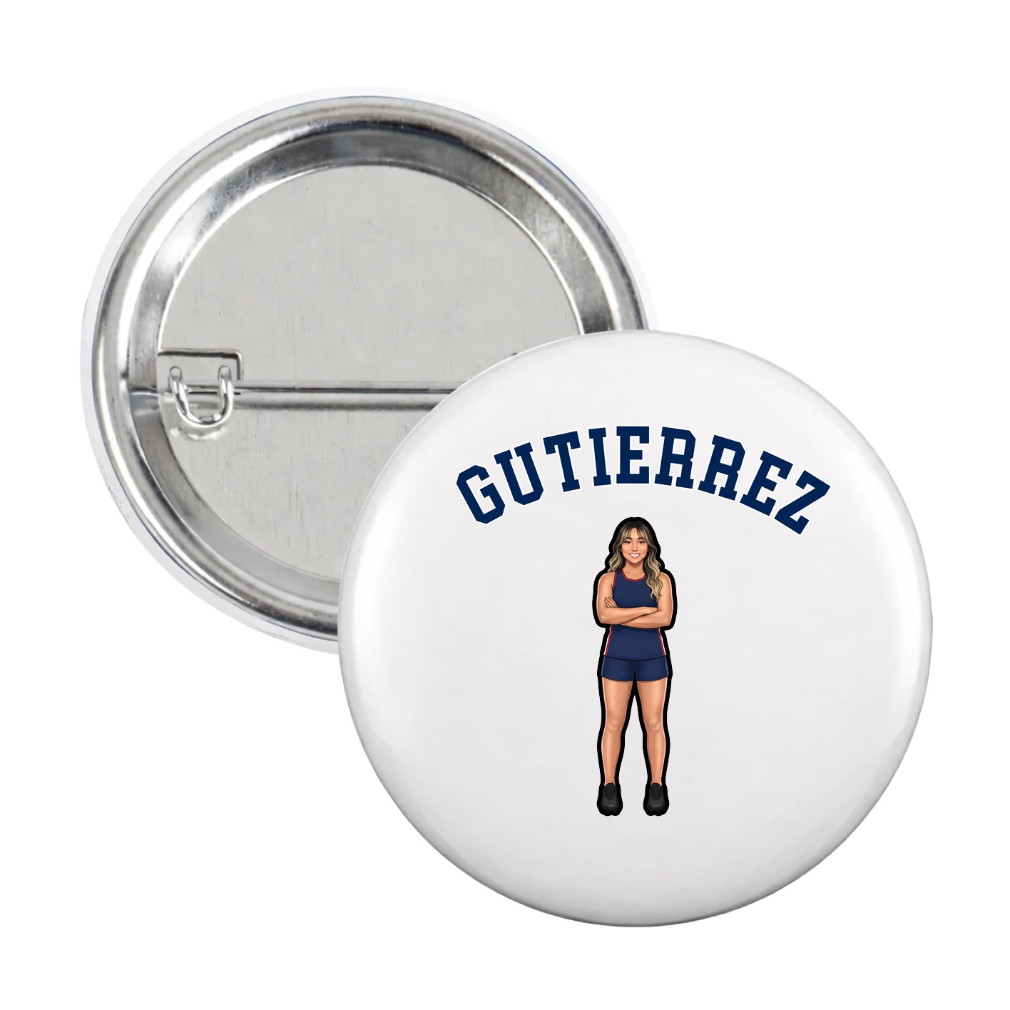 Game Day Button — Shirsey Arch in White
