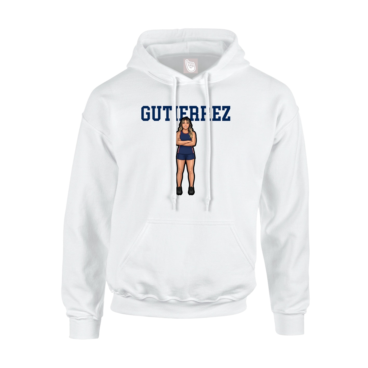 Hoodie — Shirsey in White