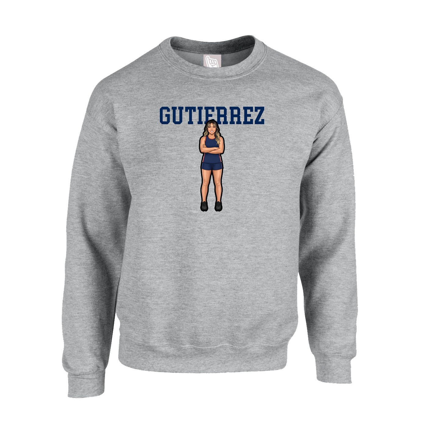Fleece Crew — Shirsey in Grey