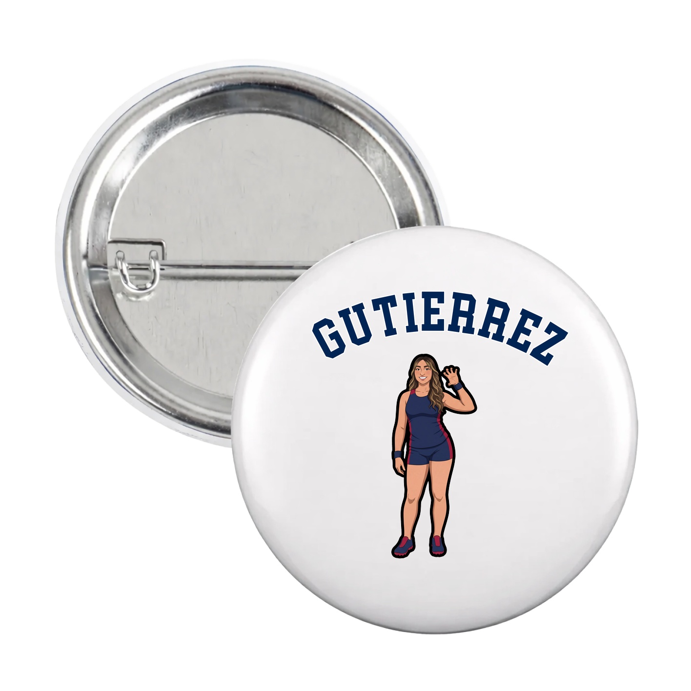 Game Day Button — Shirsey Arch in White