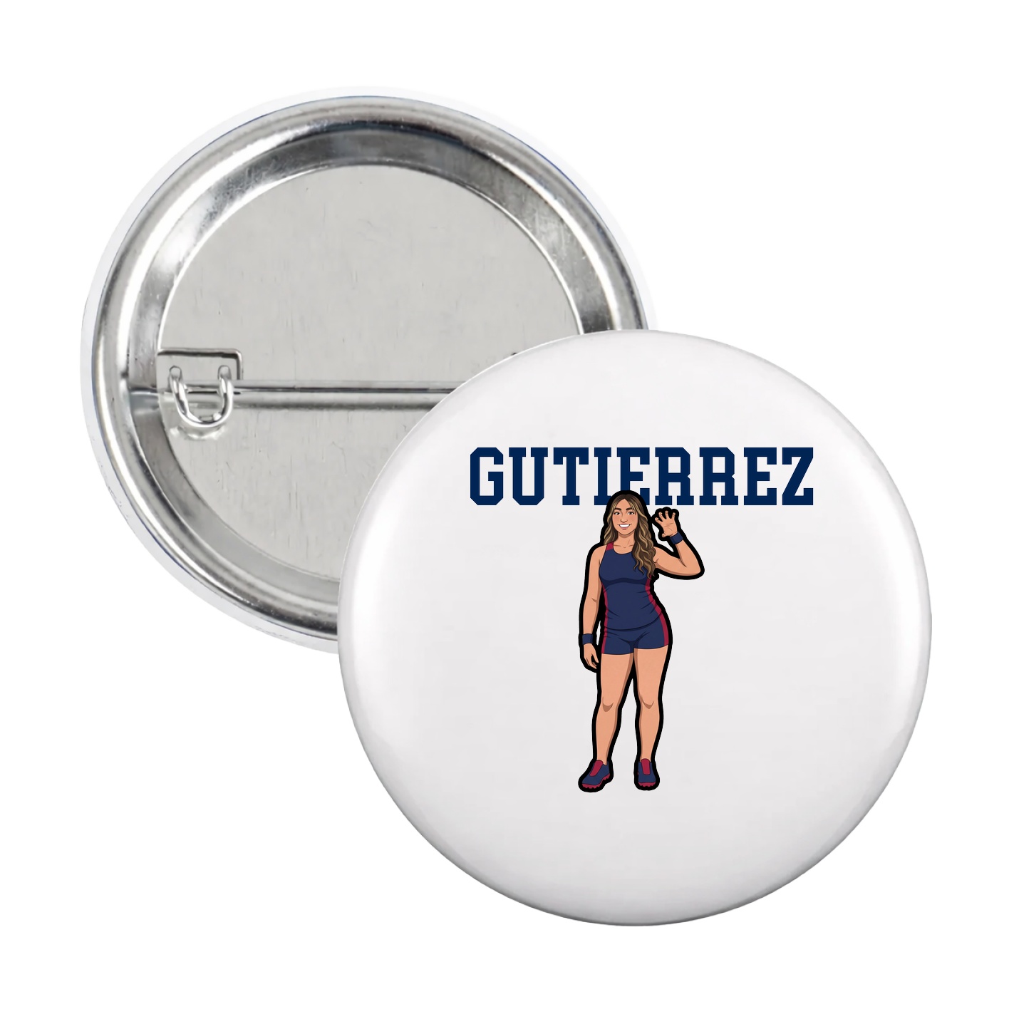Game Day Button — Shirsey in White