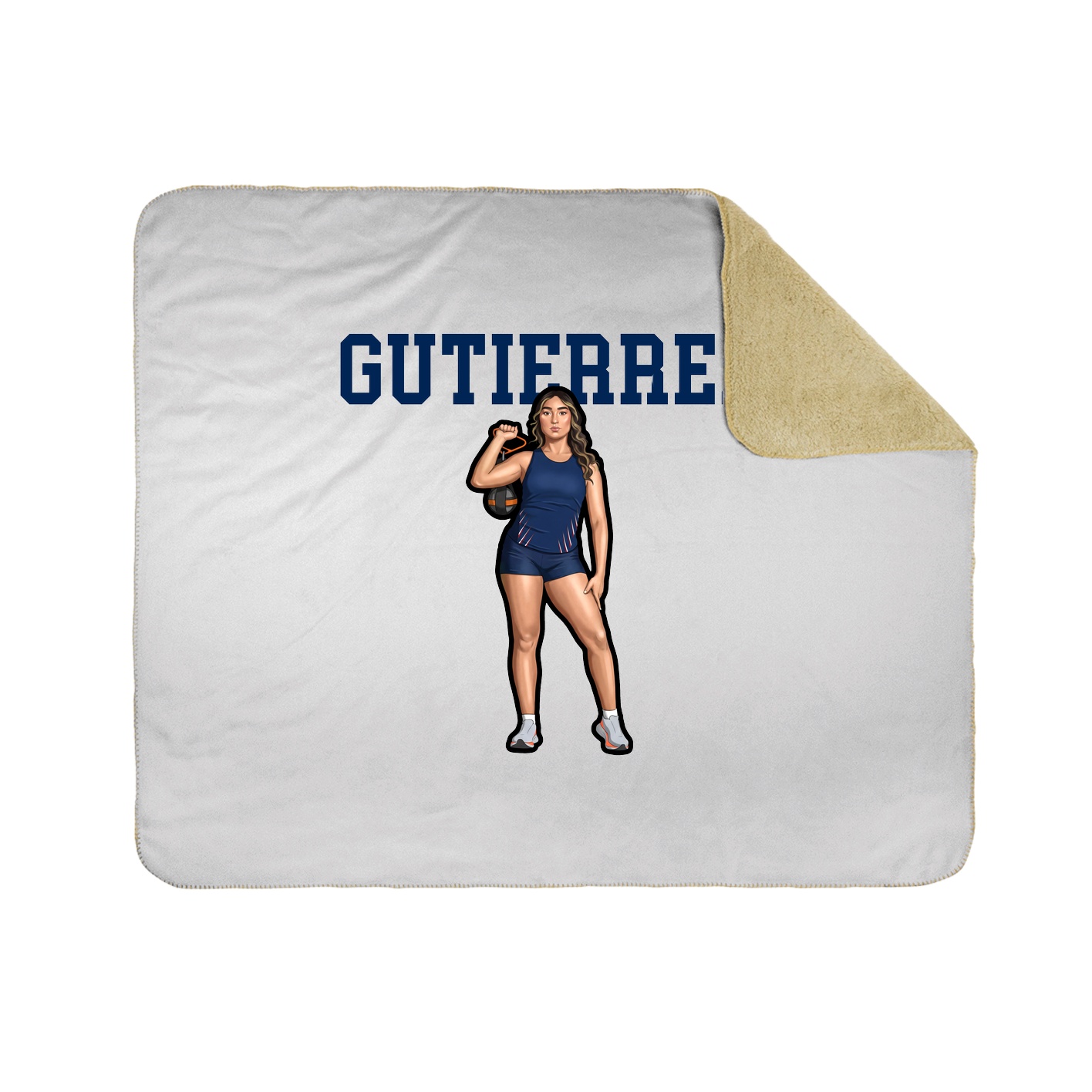 Throw Blanket — Shirsey in White