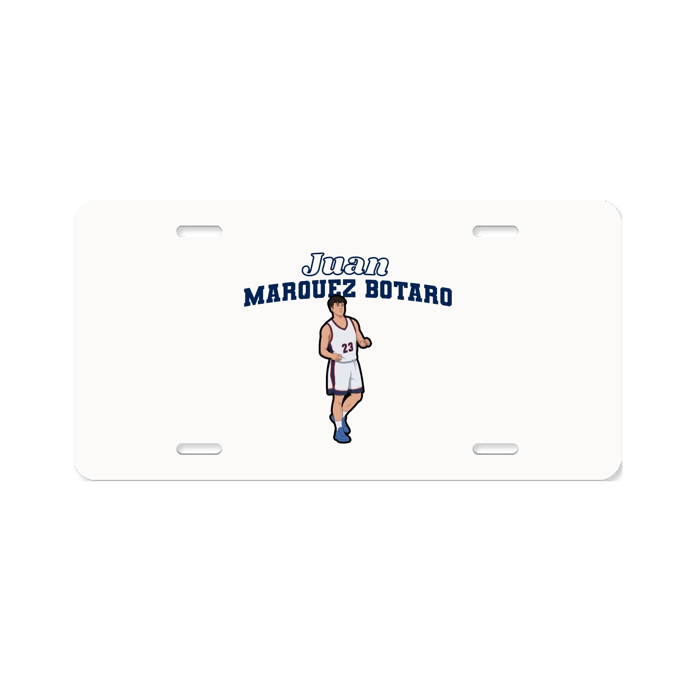 License Plate — Name Arch in Classic