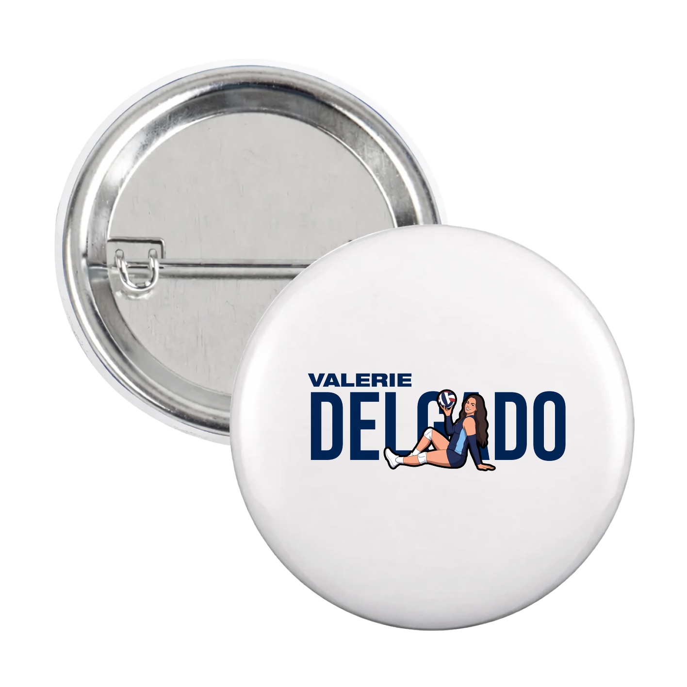 Game Day Button — Player Name in White