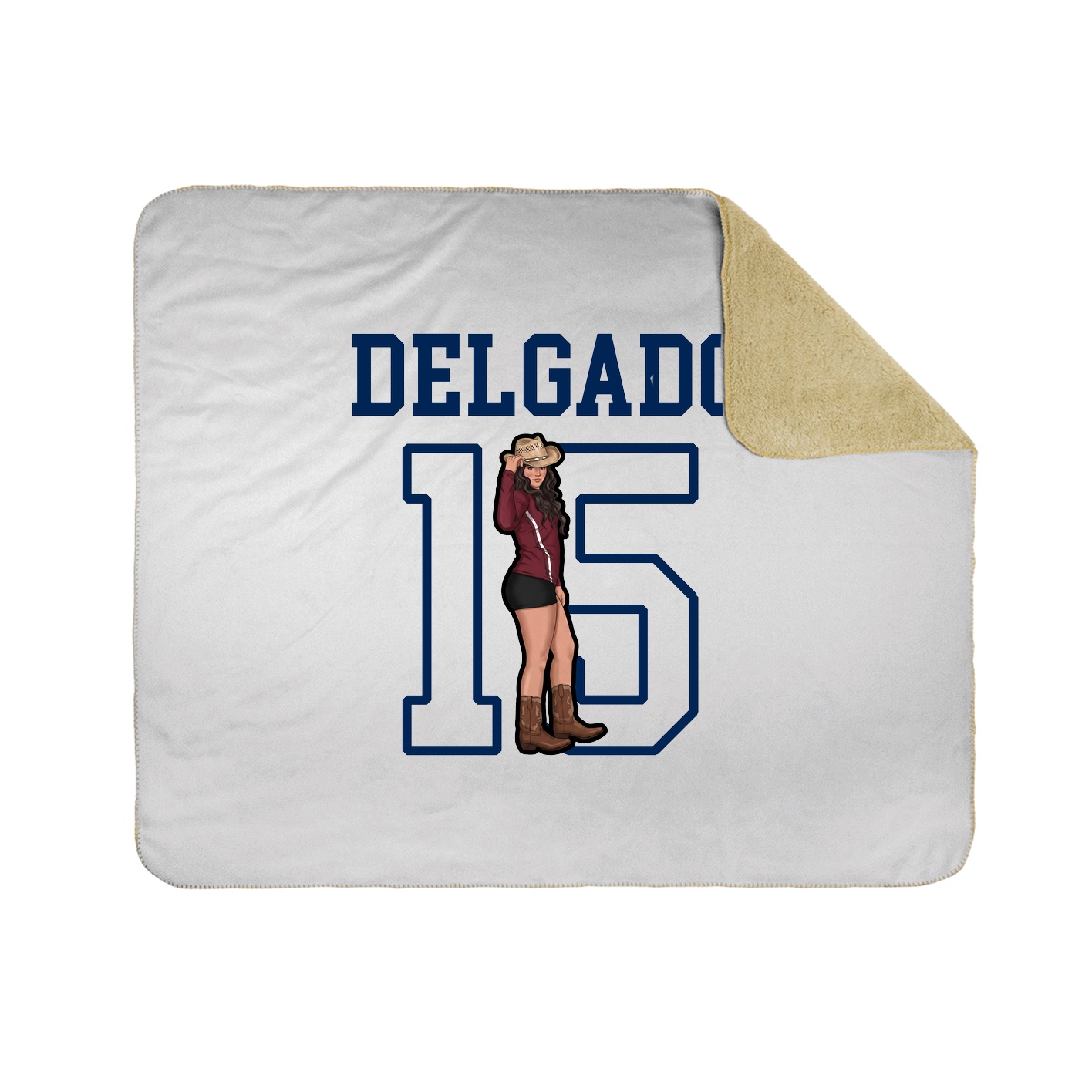 Throw Blanket — Shirsey in White