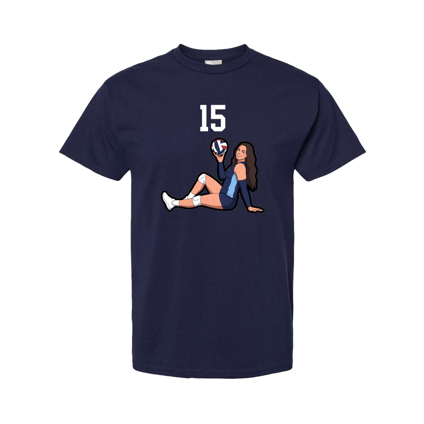 Youth Tee — Number Top in Navy