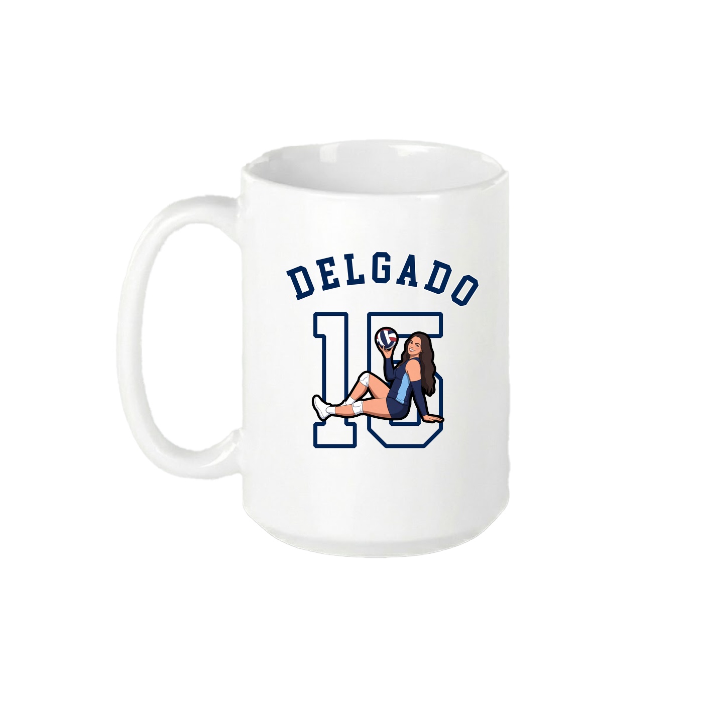 15oz Coffee Mug — Shirsey Arch in White