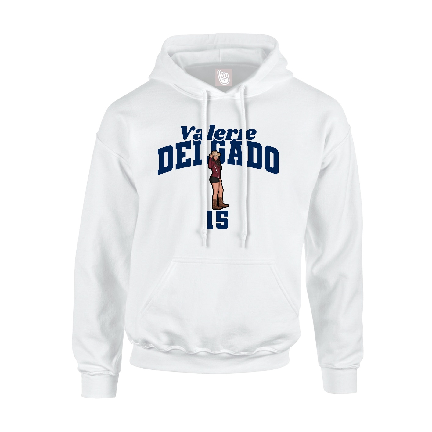 Hoodie — Signature Arch in White