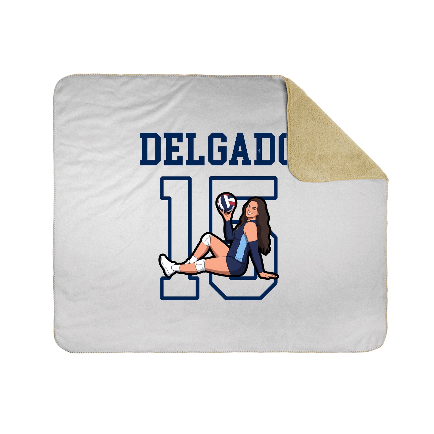 Throw Blanket — Shirsey in White
