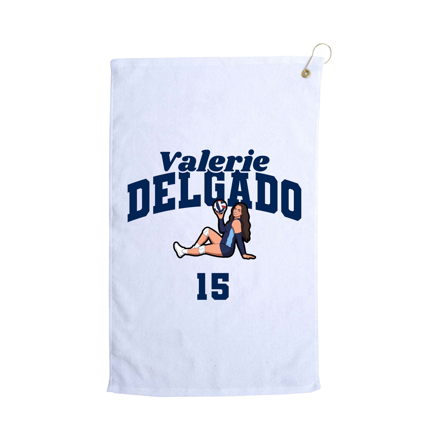 Golf Towel — Signature Arch in White