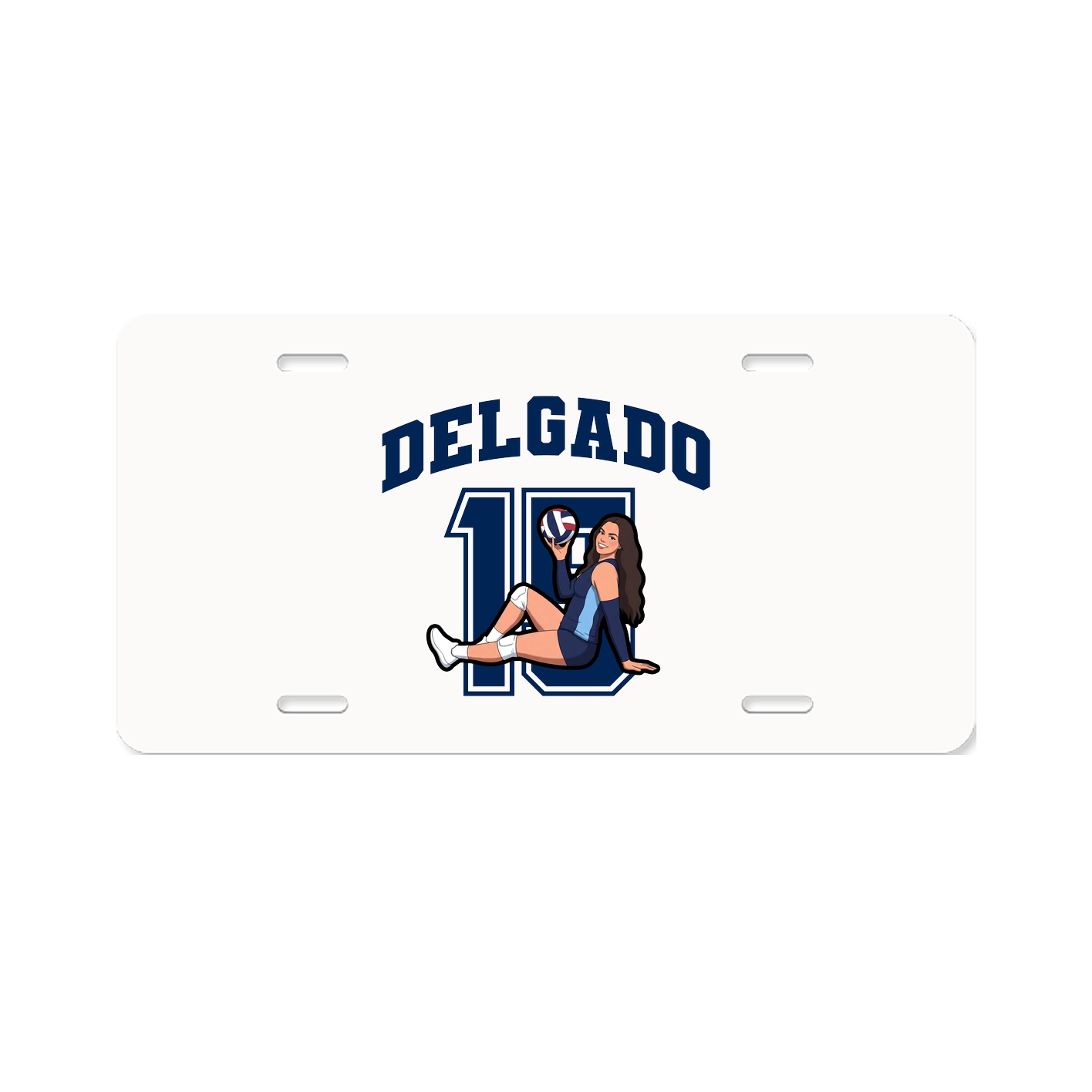 License Plate — Number in Classic