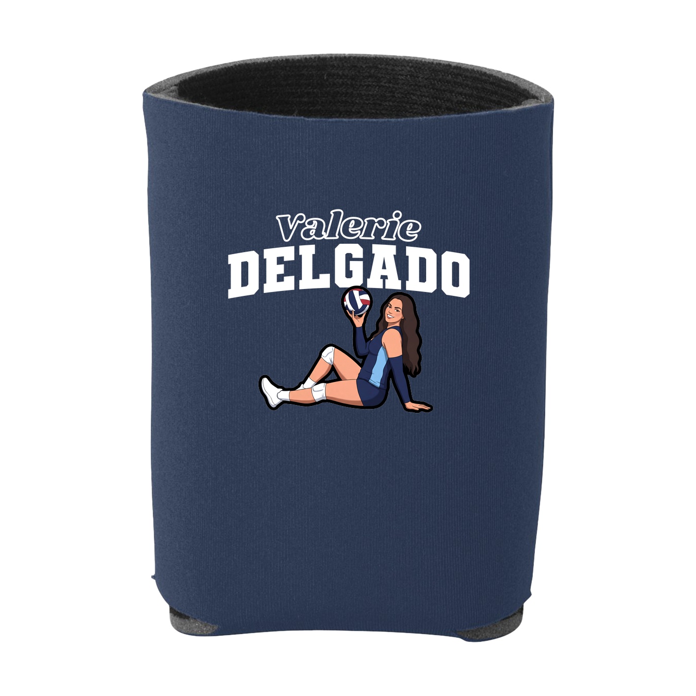 Can Holder — Name Arch in Navy