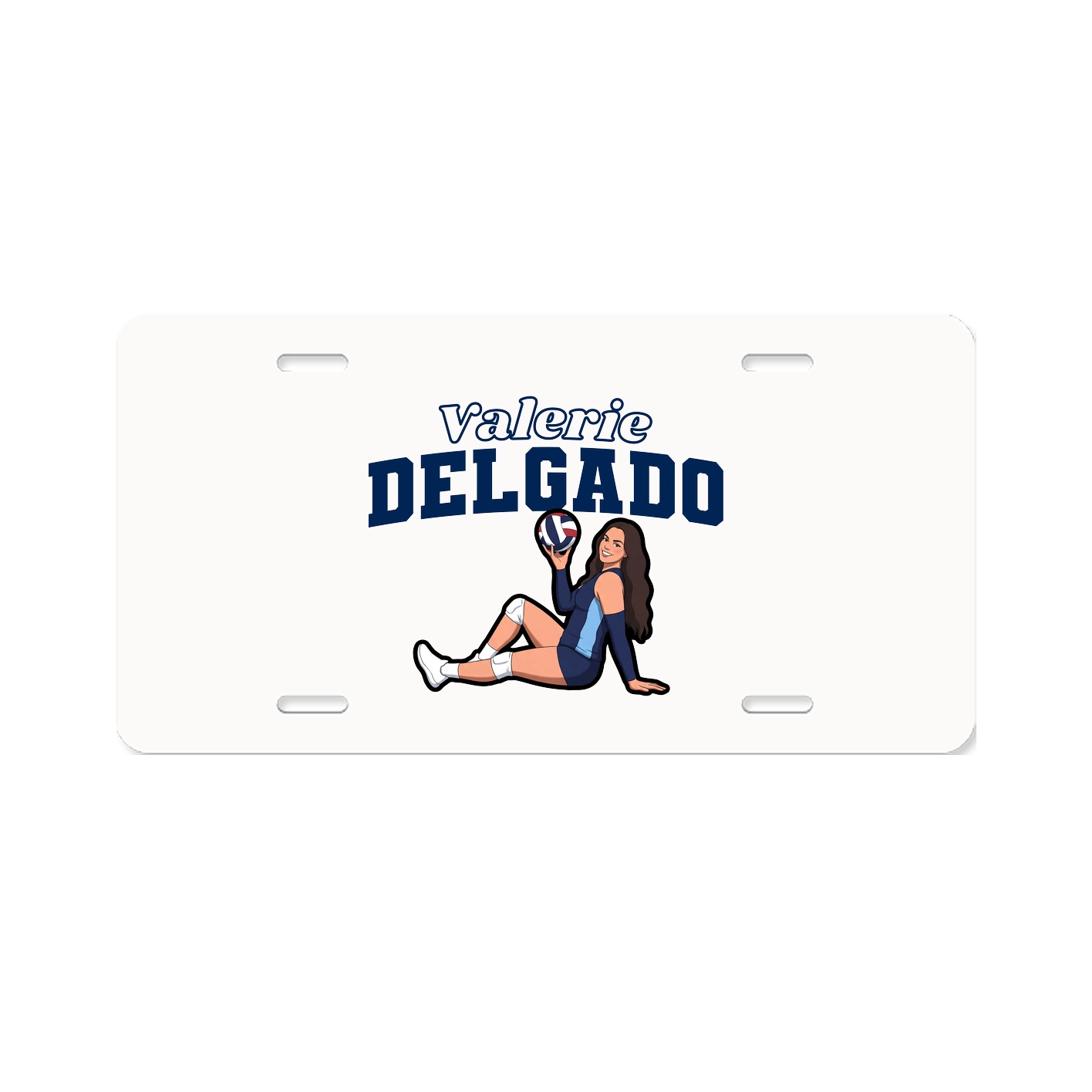 License Plate — Name Arch in Classic
