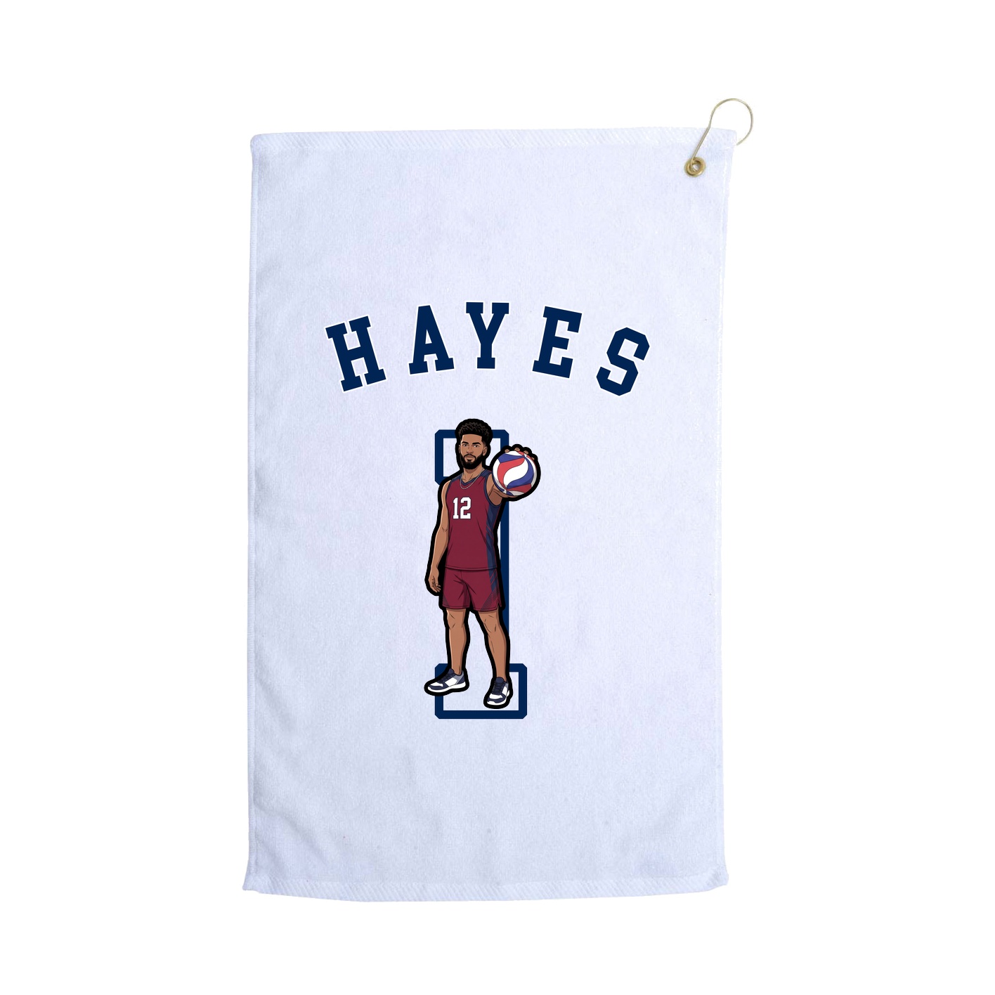 Golf Towel — Shirsey Arch in White
