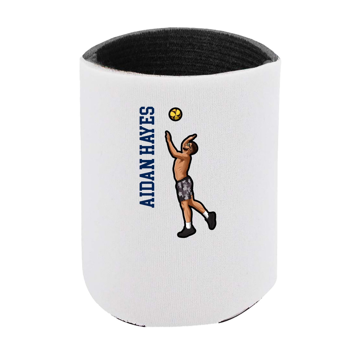 Can Holder — Name Vertical in White